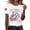 White, variant on CIENVNSTG 2026 Women's Patriotic Short Sleeve Shirts Casual Crew Neck T-Shirt 250th Anniversary USA Shirt Star Flag Print 1776-2026 Birthday Celebration T-Shirt Cool Comfortable Orange M