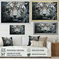 thumbnail image 4 of Designart "Mysterious Cat s Gaze II" Animals Floater Framed Canvas Art Print, 4 of 7