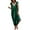 7#Green, variant on IQPE Women‘s Satin Nightgown with Lace Trim V-Neck Short Sleeve Elegant Sleep Dress Loungewear Blue