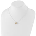 thumbnail image 2 of Auriga Fine Jewelry 925 Sterling Silver and Vermeil Polished Fancy 3-Heart Necklace 18" for Women, 2 of 6