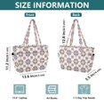 thumbnail image 4 of FORMRS Tote Bag for Women Quilted Large Capacity Travel Work Carry On Shoulder Handbag, Blue Abstract Pattern, 4 of 7