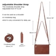 thumbnail image 5 of SENDEFN Small Crossbody Bags for Women Trendy Clutch Purse PU Leather Shoulder Bags with Adjustable Strap, 5 of 8