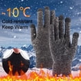 thumbnail image 4 of Soft Knit Lining Anti-Slip Driving Winter Gloves Keep Warm Mitten Touchscreen Women Gloves Outdoor Cycling Accessaries GREY, 4 of 8