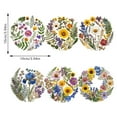 thumbnail image 3 of Flower Themed Heat Placemat For Dining Table Kitchen Acrylic Table Mat Elegant Floral Design Indoor Use Tall round Kitchen Table Set for 4 Hot Place Mats Camping Table Setting for 4 Plate Mat Glam, 3 of 9
