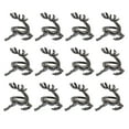 thumbnail image 4 of 12x Servilleteros de Reno Servilleteros Adorno de Mesa de Comedor Rústico Moderno Servilleteros Hebillas para Banquetes Navideños Reuniones Familiares Negro, 4 of 7