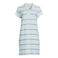 thumbnail image 5 of Hanes Women's Polo Collar Sleepshirt, 5 of 5