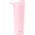 thumbnail image 2 of czcpp-Stainless Steel Shaker Bottle with Ball 24oz | Metal Insulated Cup for Protein Mixes, Shakes and Pre Workout | Rally Collection | Blush, 2 of 4