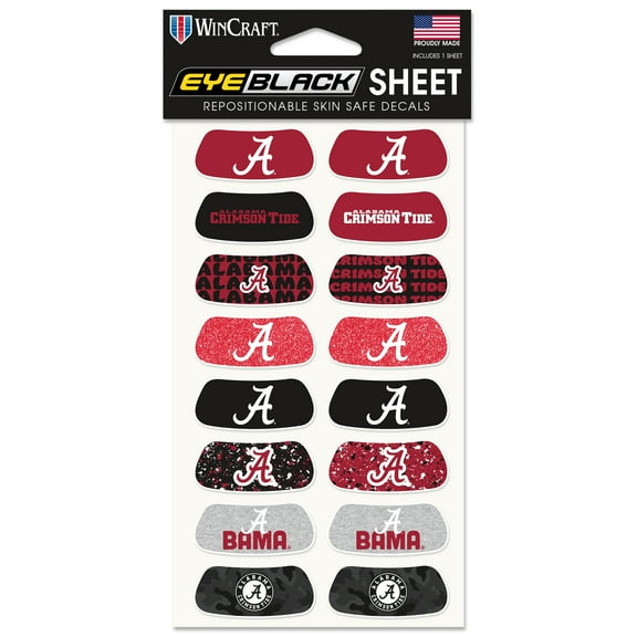 WinCraft NCAA Alabama Team 8 Pack Eye Black