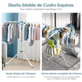 thumbnail image 3 of Tendedero Plegable para Ropa, Tendedero de Ropa Portátil de Acero Inoxidable, Tendedero Plegable y Extensible para Interiores y Exteriores, 3 of 7