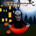 thumbnail image 2 of SUSHANG Fun Costumes Halloween Animated Grim Reaper Candy Bowl Indoor Decoration, Creepy Battery Operated Light-up Display, 2 of 6