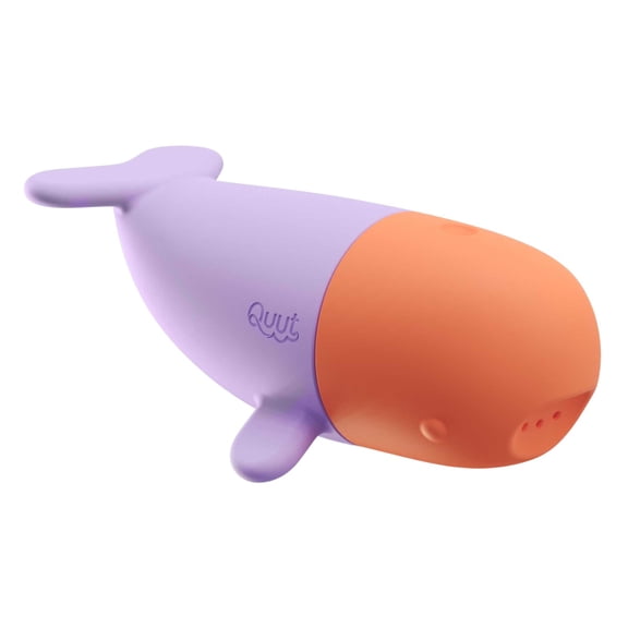 Quut Squeezi Whale Bath Toy, Babies and Toddlers, Silicone Squeeze Water Toy, Age 8M
