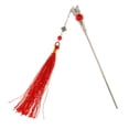 thumbnail image 1 of Palillos de pelo vintage Palillos de pelo japoneses para moños Horquillas, para mujeres largas rojo Yuyangstore Vintage Tassel Hair Stick, 1 of 7