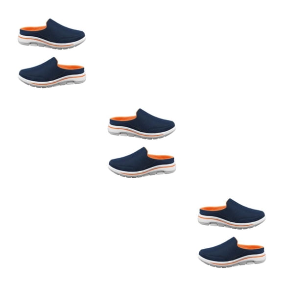 Toboganes portátiles Minnieouse para niñas con tacón plano color naranja azul talla 46