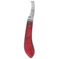thumbnail image 2 of Cuchillo para pezuñas mango de madera herramienta de limpieza de pezuñas cuchillo ergonómico curvado para pezuñas para herrador ANGGREK Otros, 2 of 8