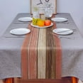 thumbnail image 3 of GFDYREE Small Table Runners 36 Inches Farmhouse Style, Rustic Retro Shabby Chic Wood Barn Red Brown Burlap Table Runners for Living Room, Dinner Holiday Parties, Wedding, Events, Decor, 3 of 7