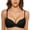 Black, variant on 2 Pack Bras for Women No Underwire Seamless Demi Cup Light Lift Side Support Underwear,Red,75AB/M