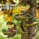 thumbnail image 5 of Comedero para pájaros salvajes, soporte duradero para árboles de alimentos con cuencos de alimentación de pájaros decorativos en forma JAMW Sencillez, 5 of 5