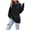 Black, variant on Utoimkio Turtleneck Pullover Sweaters for Women Long Sleeve Casual Loose Sweaters Winter Solid Knitted Outwear Jumper Tops