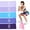Blue, variant on Resistance Bands for Working Out, Set of 5 Exercise Band for Yoga, Physical Therapy, Home Gym & Fitness Training