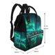 thumbnail image 2 of Fotbe Northern Lights Mochila Maternidad - Lona de Sarga Impermeable, Mochila de Pañales de Gran Capacidad con Múltiples Bolsillos y Correas Ajustables, 2 of 6