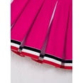 thumbnail image 5 of Alvivi Kids Girls Cheerleading Costume Outfit Crop Tops Pleated Pleated Skirt Set 6-16, 5 of 7