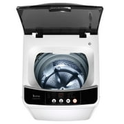 Full-Automatic Washing Machine Portable Compact Laundry Washer Spin, 10 programs 8 Water Level with LED Display 10 Lbs Capacity, Gray