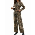 thumbnail image 3 of Conjunto de 2 Piezas de Mezclilla para Mujer, Camisa Y2k, Jeans de Pierna , Pantalones Palazzo y Conjuntos. Traje con Estampado de Leopardo XL, 3 of 9