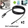 2in1 5.5mm 7/8mm 1M 2M 5M 10M USB Cable Waterproof 6LED Android