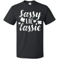thumbnail image 3 of Inktastic Saint Patrick's Day Sassy Lil' Lassie with Shamrocks T-Shirt, 3 of 5