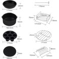 thumbnail image 2 of Accessoires pour Friteuse à Air Chaud Ronde 7 Pouces 17 Pcs 5.5L Accessoires pour Friteuse s'Adapte 3.2L-8.1L, 2 of 5