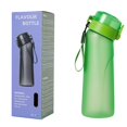 thumbnail image 1 of La mejor opción de regalo! 750ML Fruit Fragrance Water Bottle,with 7 Flavour pods%0 Sugar Water Cup,for Gym and Outdoor Gift ( +7 Pods) Green, 1 of 2
