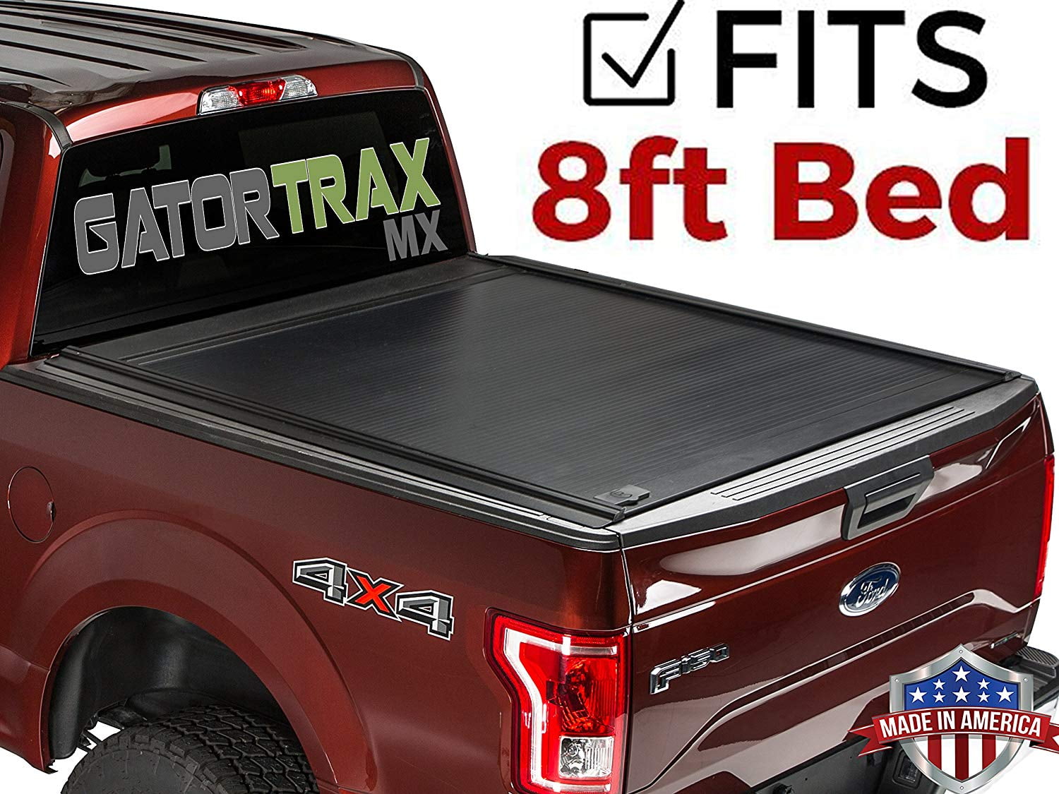Gatortrax Mx Retractable Fits 2017 Up Ford Super Duty F250 F350 8 Foot Bed Only Matte Aluminum Truck Bed Tonneau Cover G80384 Made In The Usa Walmart Com