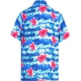 thumbnail image 2 of HAPPY BAY Men's Funky Beach Party Tropical Floral Shirts Short Sleeve Button Down Hawaiian Shirt for Men 5XL Tides, Flower Stripes, 2 of 6