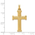 thumbnail image 3 of 14k Brushed and Polished Latin Cross Pendant, 3 of 4