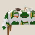 thumbnail image 2 of St. Patricks Day Table Cloth Washable 60 x 60 Inch Square Tablecloth Stain Resistant Picnic Polyester Table Cover Party Table Cloths for Kitchen, Picnic, 2 of 6