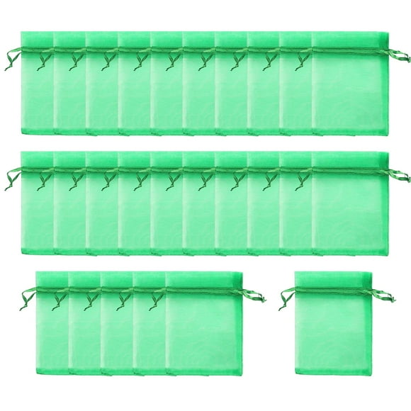 Bolsas de red de protección de frutas Perfecl 100 Uds con cordón verde