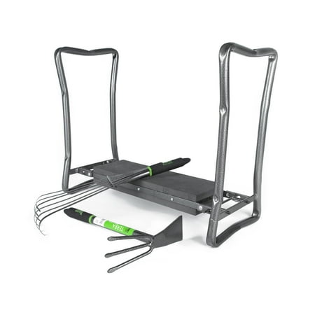 Yard Butler IGKB-1 Garden Kneeler Tiller and Terra Rake Bundle