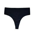 thumbnail image 1 of Tanga Ilusión para Dama, Cintura Alta Estampada Negro Talla EG, 1 of 4
