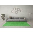 thumbnail image 3 of Ahgly Company Indoor Square Solid Green Modern Area Rugs, 4' Square, 3 of 4