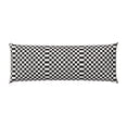 thumbnail image 2 of Lsque Black and White Checkerboard Body Pillow Case Cover,Ultra-Soft Microfiber Bed Pillow Cases 20x54 inches,Elegant Bedding,Breathable Durable Pillow Cover with Envelope Closure, 2 of 8