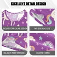 thumbnail image 2 of joogoo Unicorn Rainbow Clouds Pattern Pajama Sets Short Sleeve Cotton 2-Piece Sleepwear 10Y, 2 of 7