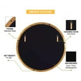 thumbnail image 6 of Open Box ANDY STAR 24 Inch Round Circle Mirror w/ Stainless Steel Metal Frame, 6 of 8