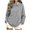 *Gray, variant on VBVC Women's Peter Pan Collar Oversized Sweatshirt , Ladies' Long Sleeve Drop Shoulder Pullover , Cozy Casual Tunic Top For Women, *Gray , Large