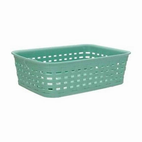 DDI 2385729 Extra Small Plastic Storage Baskets - Mint - Case of 24