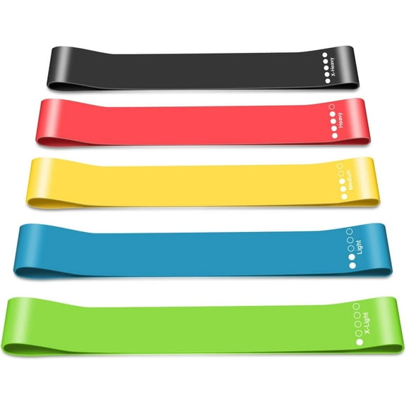 Resistance Band for Women and Men Workout Bands Elastic Bands for Exercise with 5 Different Resistance Levels for Gym,Training,Yoga,Pilates,Home