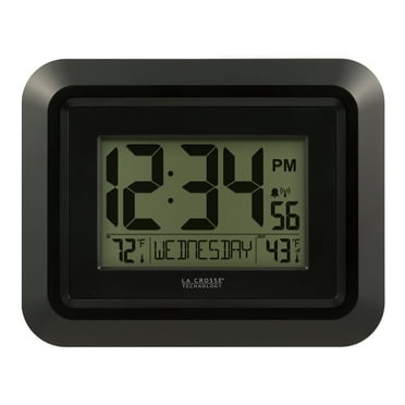 La Crosse Technology Digital Wall Clock - Walmart.com