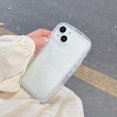 thumbnail image 5 of Case for iPhone 11, Clear Soft [Back & Edge Airbag Shock-Absorbing] Non-Yellowing Crystal TPU Silicone Shockproof Bumper Phone Cover Slim Candy Colors Transparent Phone Shell for Women - White, 5 of 15