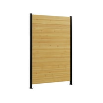 6ft H x 4ft W Surface Mount Wood Privacy Screen, Outdoor Privacy Wall, Fence Panels for Outside Patio Balcony or Deck, Wood Fence Panel, Decorative Screen, Enclo EC18047