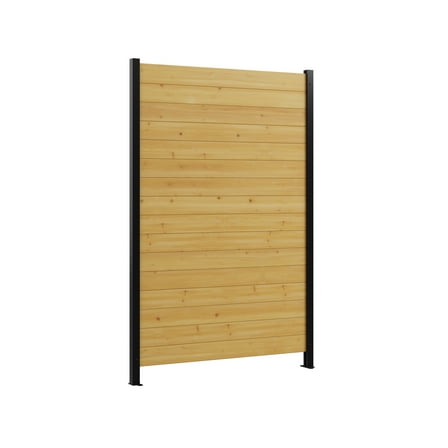 6ft H x 4ft W Surface Mount Wood Privacy Screen, Outdoor Privacy Wall, Fence Panels for Outside Patio Balcony or Deck, Wood Fence Panel, Decorative Screen, Enclo EC18047