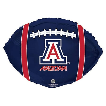 21 inch University Of Arizona Wildcats Football Foil Mylar Balloon - Party Supplies Decorations